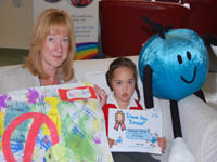 Pictured with her certificate is Alannah Alinas with her teacher Anna Woznica. | NI Water News